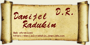 Danijel Radukin vizit kartica